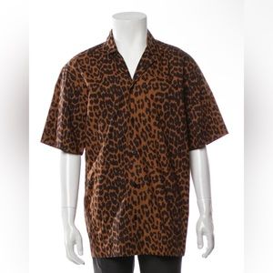 GANNI Cheetah Print Button Down